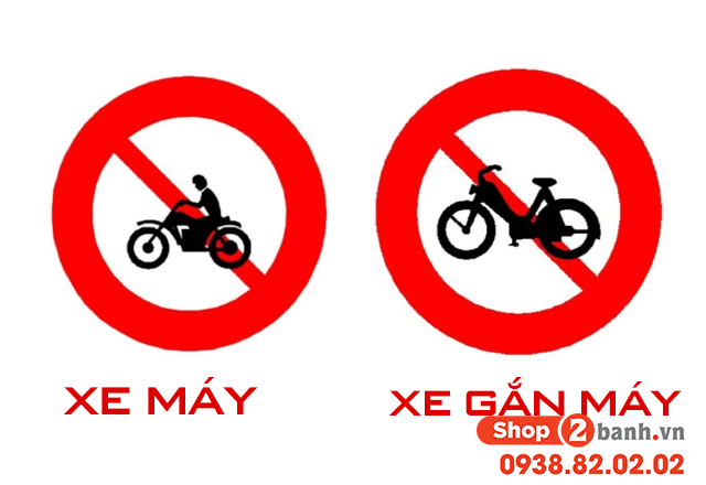 Phân biệt biển cấm xe máy và xe gắn máy khác nhau thế nào - 2