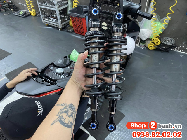 Thay nhún giảm xóc sau xe điện feliz 2 pin giá bao nhiêu - 4