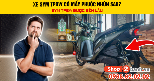 Xe sym tpbw có mấy phuộc nhún sau có tăng chỉnh được không - 1