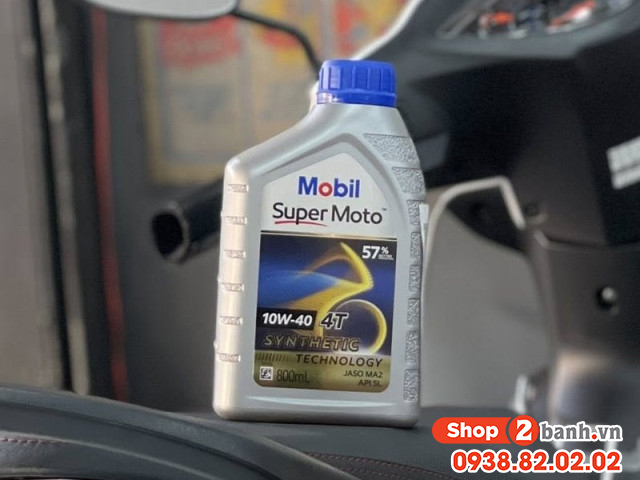 Nhớt mobil super moto 10w40 800ml - 2