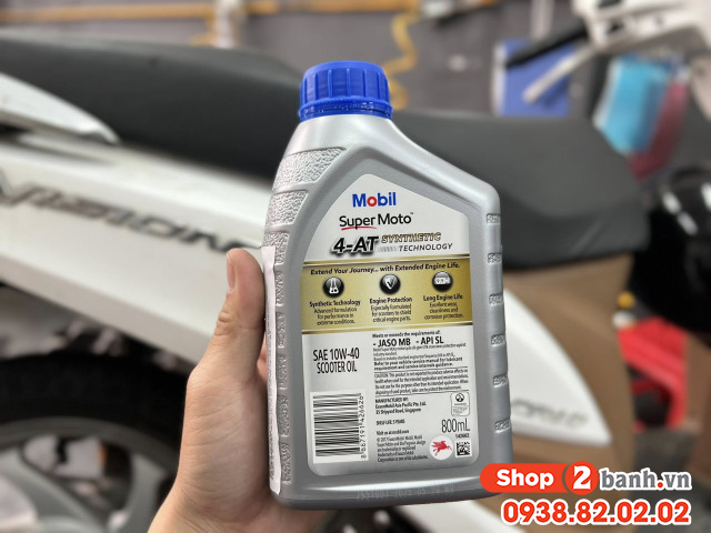 Nhớt mobil super moto scooter 10w40 800ml - 2