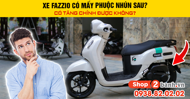 Xe fazzio có mấy phuộc nhún sau có tăng chỉnh được không - 1