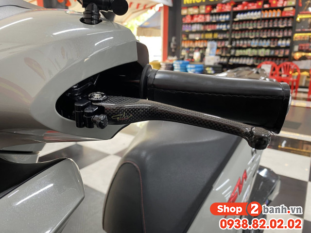 Tay thắng carbon cho honda sh 2 thắng đĩa sh 125150i sh300i sh350i - 7