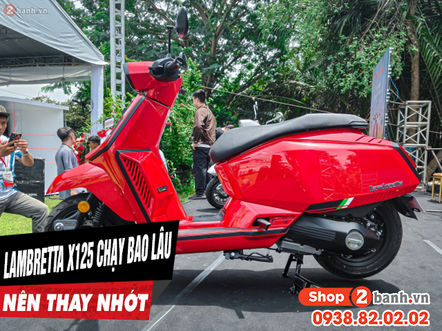 Xe lambretta x125 mới mua chạy bao nhiêu km thì nên thay nhớt - 1