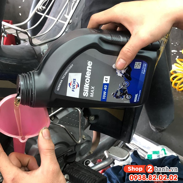 nhớt fuchs silkolene max 10w40 4t 08l - 2