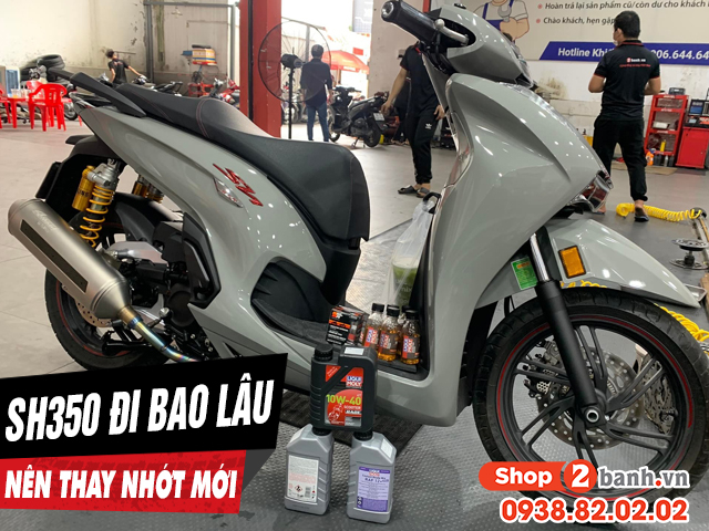 Xe sh350i đi bao lâu thì thay nhớt định kỳ - 1