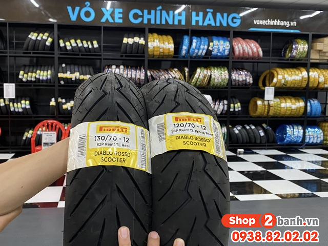 Lốp pirelli rosso scooter 12070-12 - 13070-12 - 1