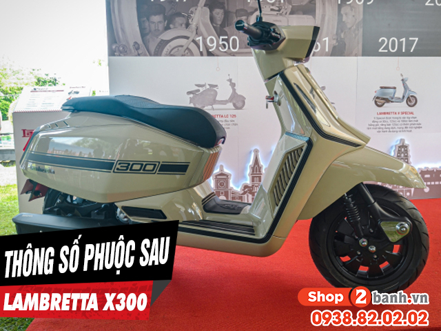 Thông số phuộc sau xe lambretta x300 cao bao nhiêu - 1