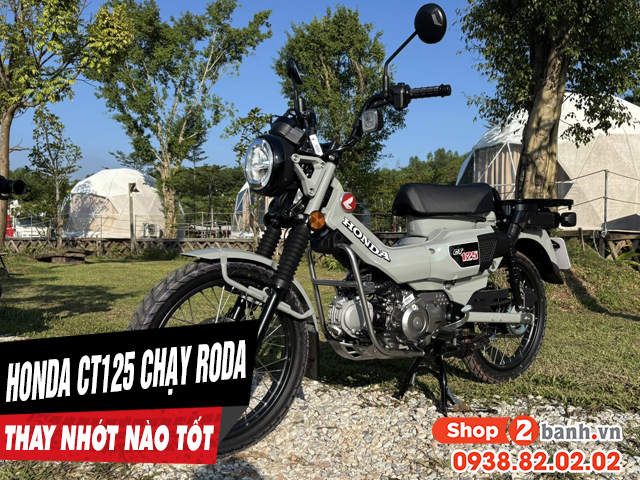 Xe honda ct125 chạy roda thì thay nhớt như thế nào - 1