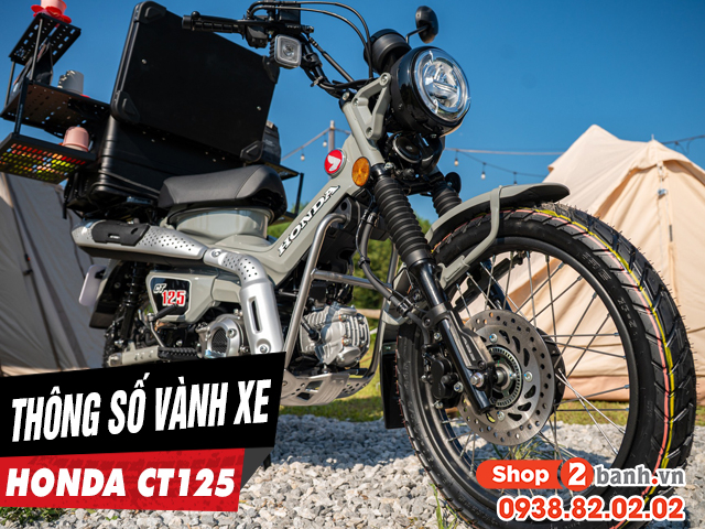 Thông số vành xe honda ct125 là bao nhiêu inch - 1
