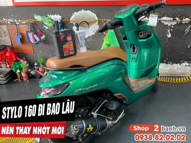 Xe stylo 160 đi bao lâu thì thay nhớt định kỳ - 1