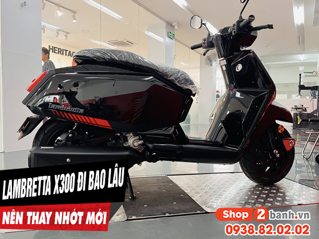 Xe lambretta x300 đi bao lâu thì thay nhớt định kỳ - 1