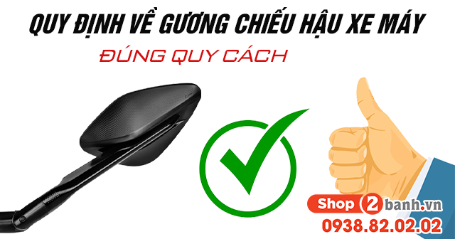 Quy định về gương chiếu hậu xe máy đúng quy cách 2026 - 1