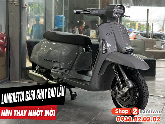 Xe lambretta g350 mới mua chạy bao nhiêu km thì nên thay nhớt - 1