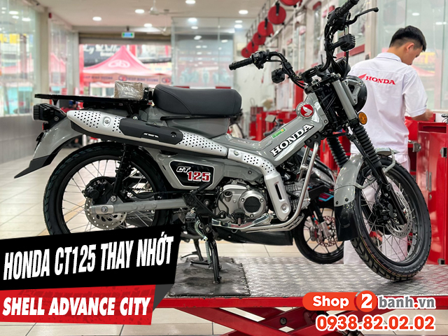 Honda ct125 đi phố chọn nhớt shell advance city 10w40 có phù hợp không - 1
