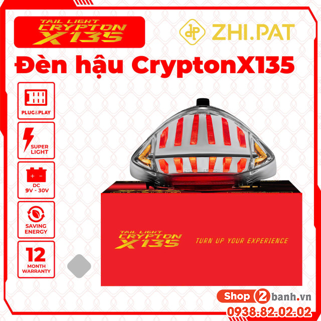 Đèn hậu crypton x135 tail cho exciter 135 2005 - 2010 chính hãng zhipat - 4