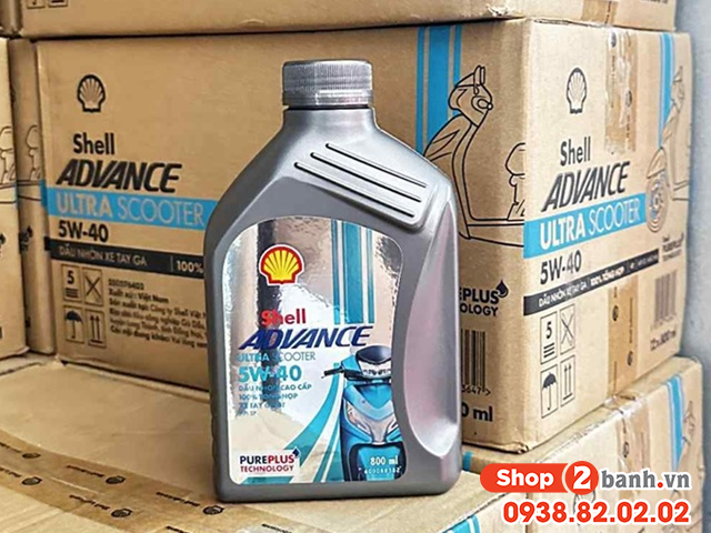 Nhớt shell advance ultra scooter 5w40 08l - 3