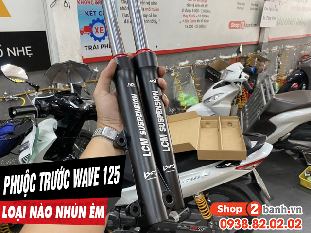 Phuộc trước xe wave 125i nên thay loại nào nhún êm bền tốt - 1