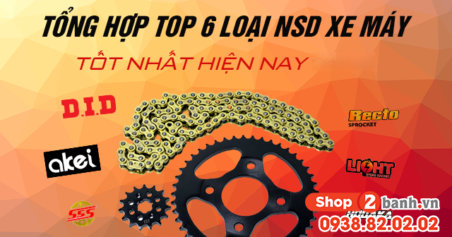 Tổng hợp top 6 loại nhông sên dĩa xe máy tốt nhất hiện nay - 1