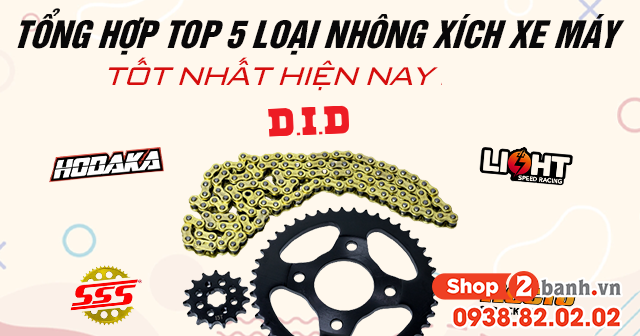 Tổng hợp top 5 loại nhông xích xe máy tốt nhất hiện nay - 1