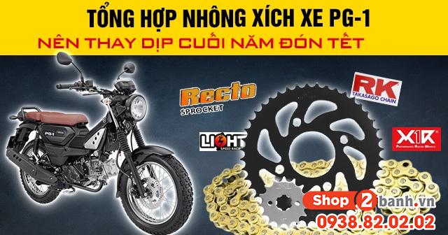 Tổng hợp nhông xích xe pg-1 nên thay dịp cuối năm đón tết - 1