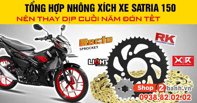 Tổng hợp nhông xích xe satria 150 nên thay dịp cuối năm đón tết - 1