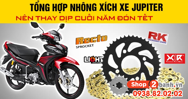 Tổng hợp nhông xích xe jupiter nên thay dịp cuối năm đón tết - 1