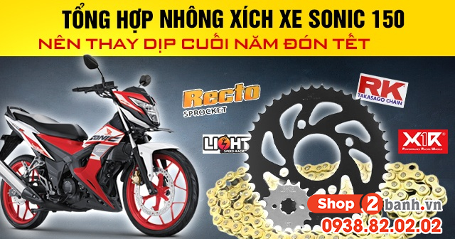 Tổng hợp nhông xích xe sonic 150 nên thay dịp cuối năm đón tết - 1