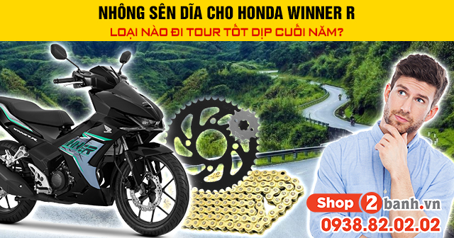 Nhông sên dĩa cho honda winner r loại nào đi tour tốt dịp cuối năm - 1