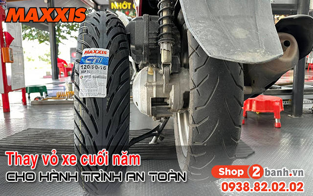 Thay vỏ xe máy cuối năm cho hành trình đón tết an toàn - 1