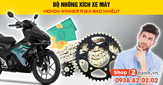 Bộ nhông xích xe máy honda winner r giá bao nhiêu - 1