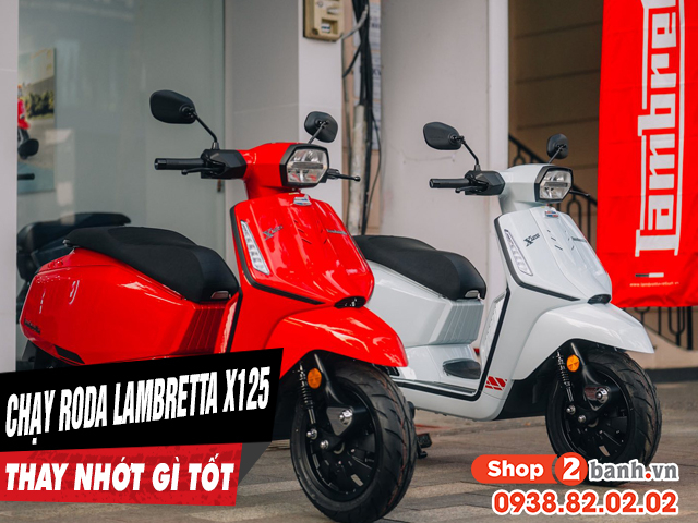 Xe tay ga lambretta x125 chạy roda thì thay nhớt như thế nào - 1