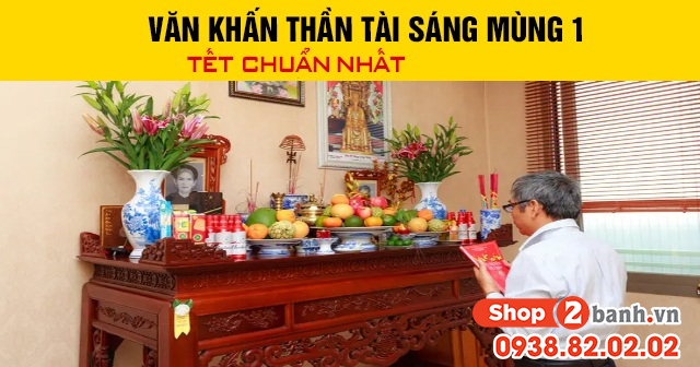 Văn khấn thần tài sáng mùng 1 tết 2026 chuẩn nhất - 1