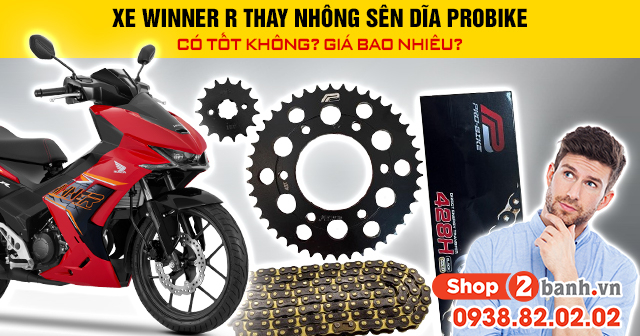 Xe winner r thay nhông sên dĩa x1r có tốt không giá bao nhiêu - 1