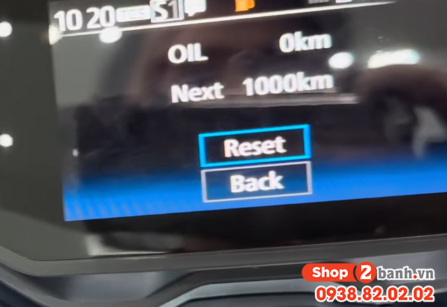 Cách tắt đèn báo nhớt oil trên xe nvx v3 sau khi thay nhớt - 4