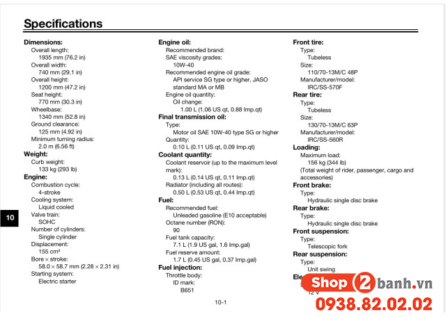 Yamaha nmax 155 thay nhớt 09 lít hay 1 lít - 2