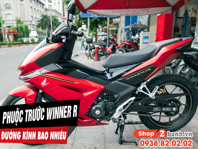 Phuộc trước honda winner r có đường kính ty phuộc là bao nhiêu - 1