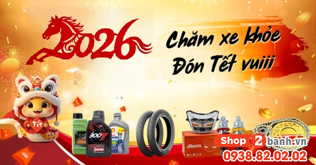Xuân bính ngọ 2026 - chăm xe khỏe đón tết vui tại shop2banh - 1