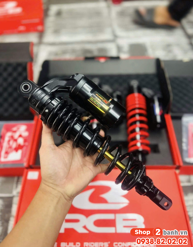 Phuộc rcb flow s ty vàng cho vario 160 click 160 chính hãng - 1
