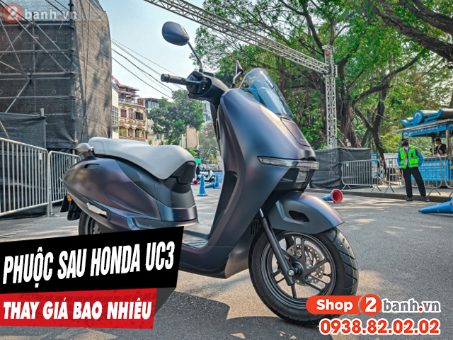 Thay nhún giảm xóc sau xe điện honda uc3 giá bao nhiêu - 1