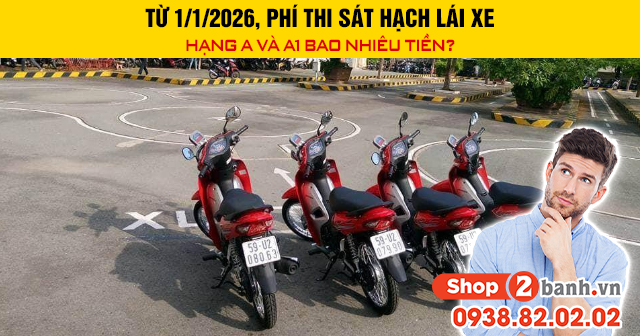 Từ 112026 phí thi sát hạch lái xe hạng a và a1 bao nhiêu tiền - 1