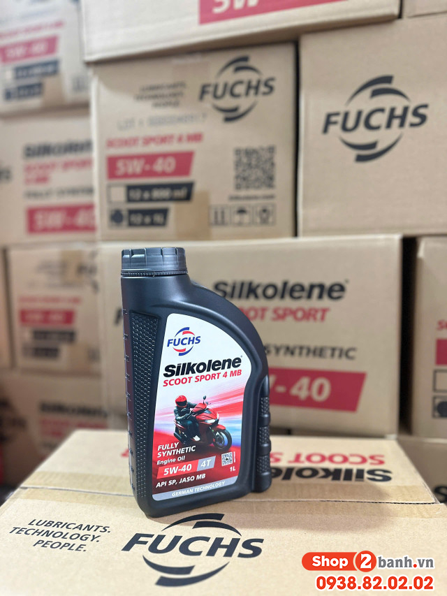 Nhớt fuchs silkolene scoot sport 4 5w40 - 4
