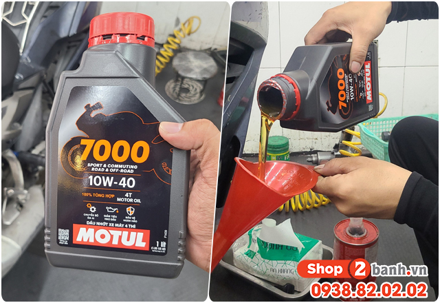 Angel 110 thay nhớt motul 7000 chạy có bốc không - 3