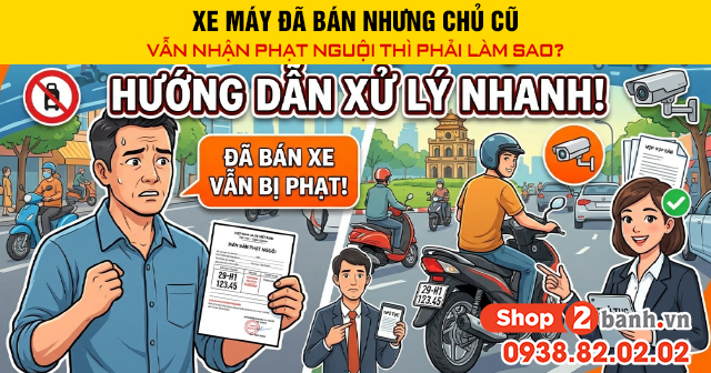 Xe máy đã bán nhưng chủ cũ vẫn nhận phạt nguội thì phải làm sao - 1