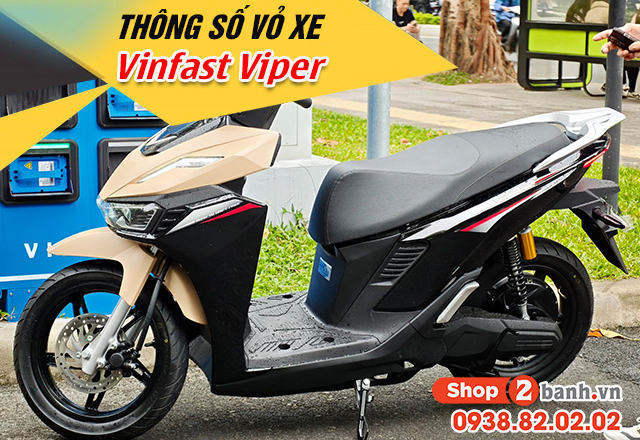 Thông số vỏ xe điện vinfast viper size bao nhiêu - 1