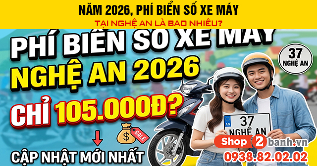 Năm 2026 phí biển số xe máy điện tại nghệ an là bao nhiêu - 1