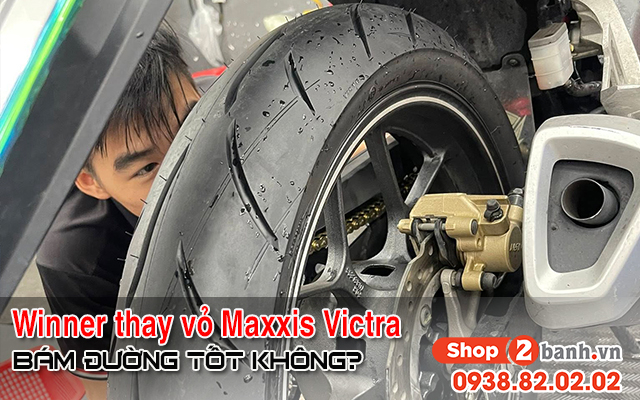 Winner r thay vỏ maxxis victra ct bám đường tốt không  - 1