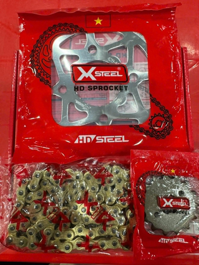 Bộ nhông sên dĩa x1r cho winner 122l đen - 1