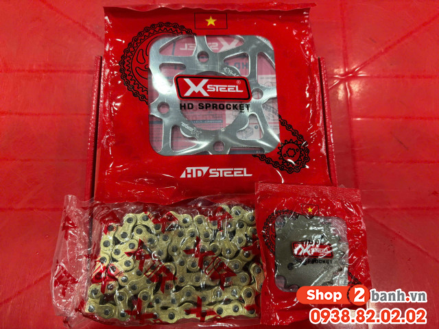 Bộ nhông sên dĩa x1r cho winner 122l crom - 3