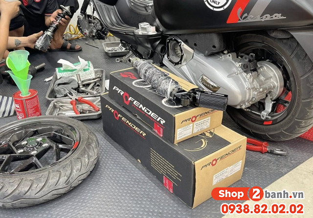 Phuộc prodenfer cho xe vespa sprint nhún có êm không - 2